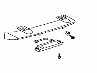 Toyota 76085-52050-J3 Spoiler Sub-Assy, Rear