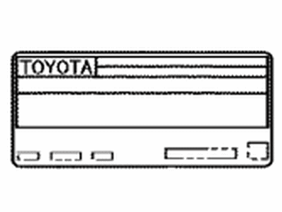 Toyota 11298-37840 Label Emission Cont