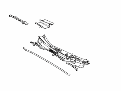 Toyota 55708-47250 LOUVER Sub-Assembly, Cow