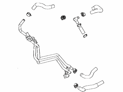 Toyota 87207-47110 PIPE & HOSE SUB-ASSY