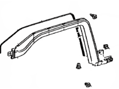 Toyota 53087-35140 Moulding Sub-Assy, Front Fender, RH