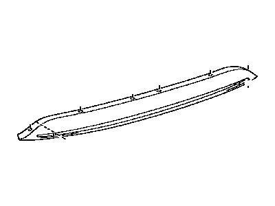 Toyota 52453-74010 Guard, Rear Bumper, Ct