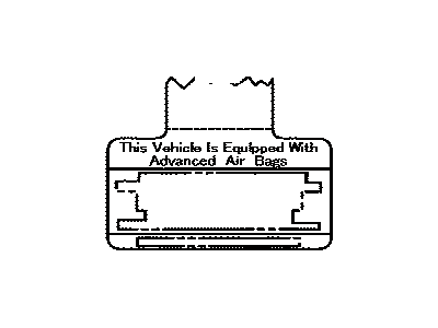 Toyota 74599-48020 Label, Driver & Pass A
