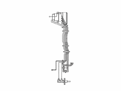 Toyota 47317-74010 Tube, Front Brake, NO.7