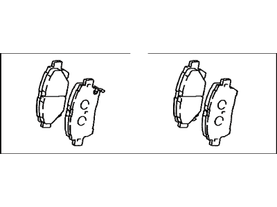 Toyota 04465-12640 Front Disc Brake Pad Kit