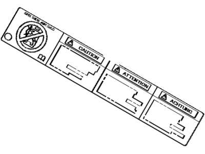 Toyota 74596-60030 Label, Side Air Bag