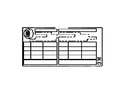 Toyota 42661-74050 Label, Tire Pressure