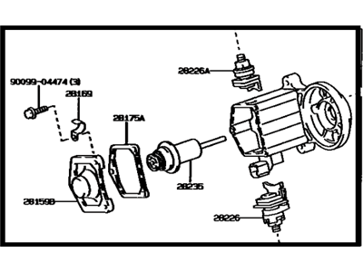 1995 Toyota Supra Starter Solenoid - 28150-46140