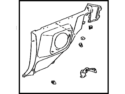 Toyota 62510-1B172-C0 Board, Quarter Inside Trim, RH