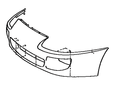 1994 Toyota Supra Bumper - 52119-14917