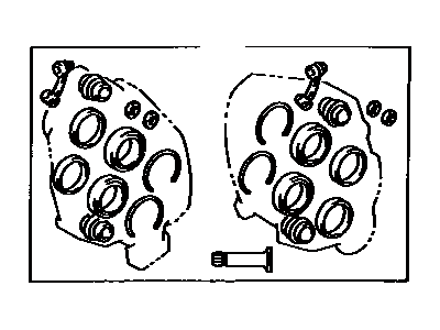 Toyota 04479-14120 Cylinder Kit, Disc Brake, Front