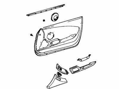 Toyota 67650-14800-C0 Board Sub-Assy, Front Door Trim, RH