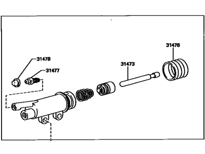 Toyota 31470-14060 Cylinder Assy, Clutch Release