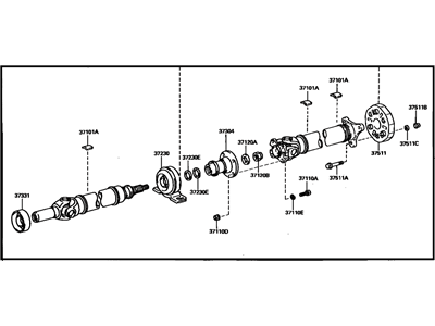 1997 Toyota Supra Drive Shaft - 37100-14790