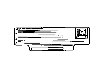 Toyota 63299-14050 Label, Removable Roof Information