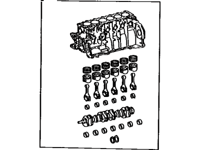 Toyota 11400-49135 Block Assembly, Short