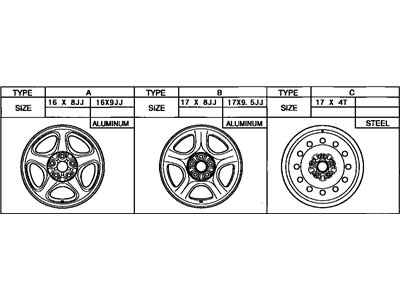 Toyota 42611-14790 Wheel, Disc