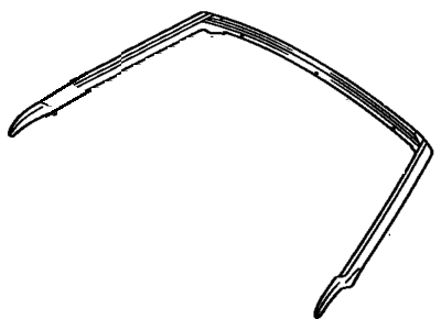 Toyota 63251-14050 Weatherstrip, Removable Roof, Front