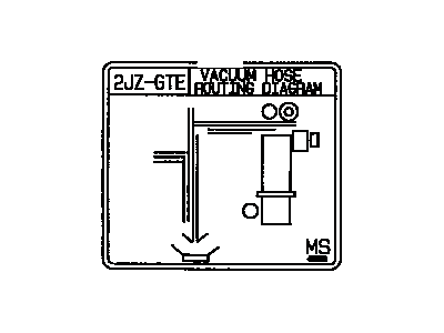 Toyota 17792-46091 Plate, Engine Vacuum Hose Information