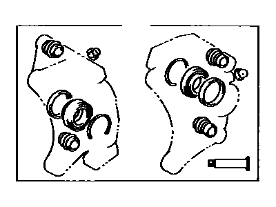 Toyota 04479-24030 Cylinder Kit, Disc Brake, Rear