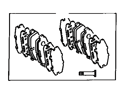 Toyota Supra Brake Pad Set - 04491-14320