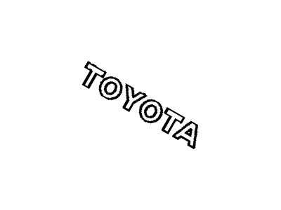 Toyota 75441-14190 Back Door Name Plate