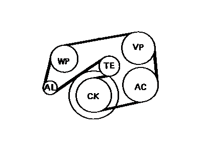 Toyota 90916-02432 Belt, V