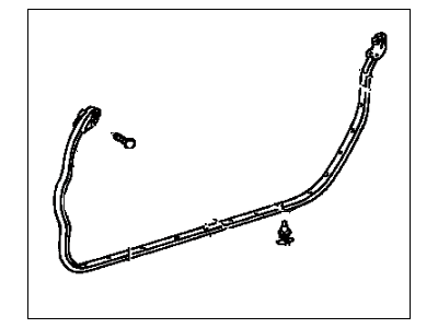 Toyota 67861-14310 Weatherstrip, Front Door, RH