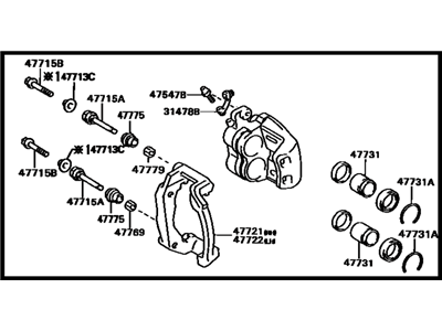 Toyota Supra Brake Caliper - 47750-14291