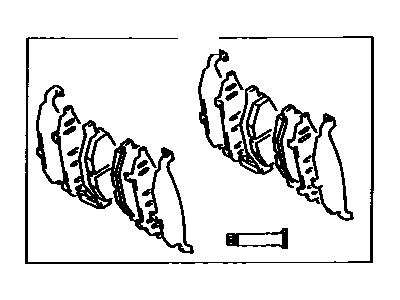 1996 Toyota Supra Brake Pad Set - 04492-50040