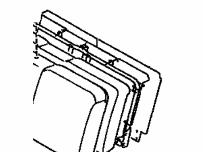 Toyota 71880-14030-C0 Carpet Assembly, Rear Seat Back Board