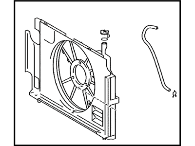 Toyota 16711-21150 SHROUD, Fan