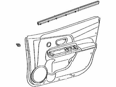 Toyota 67620-5CF40-C1 Panel Assembly, Door Tri