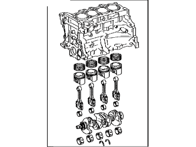 Toyota 11400-21430 Block Assembly, Short