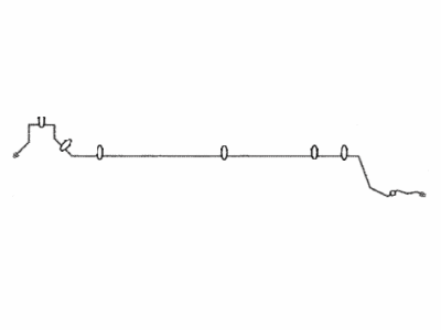 Toyota 47322-52360 Tube, Rear Brake, NO.2