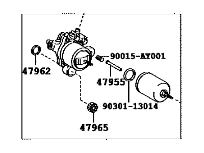 Toyota 47070-52020 Pump Assembly, Brake Boo