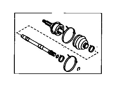 Toyota 43460-19276 Shaft Assembly Front Drive Outboard Joint Right