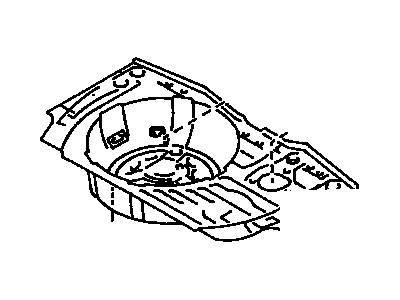 Toyota 58311-12120 Pan, Rear Floor