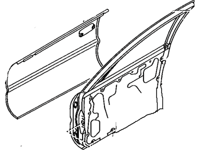 Toyota 67001-1A230 Panel Sub-Assembly, Front Door, RH