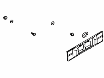 Toyota 76801-12360 Garnish Sub-Assy, Luggage Compartment Door, Outside