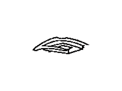 Toyota 61627-12020 Extension, Quarter Panel, Upper Rear RH