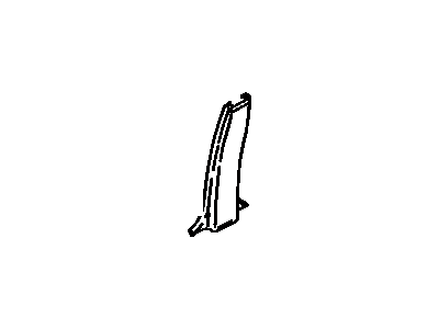 Toyota 62413-12170-04 Garnish, Center Pillar, Lower RH