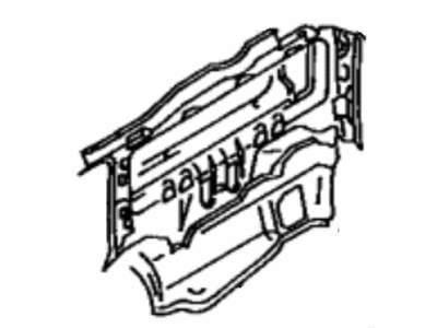 Toyota 61731-12490 Panel, Roof Side, Inner RH