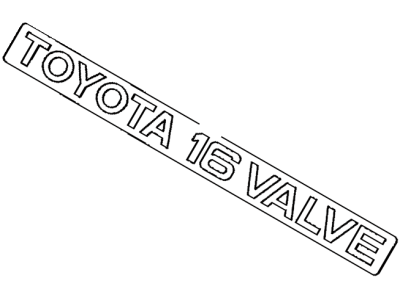 TOYOTA 75442-02010 Luggage Compartment Door Name Plate 