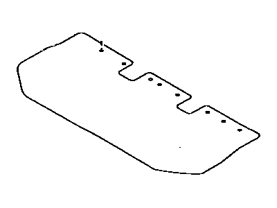 Toyota 58572-12040 Mat, Rear Floor, Front