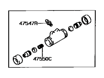 1992 Toyota Corolla Wheel Cylinder - 47570-20040