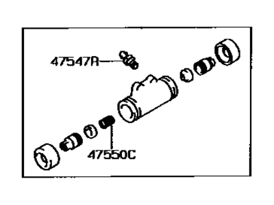 1994 Toyota Tercel Wheel Cylinder - 47570-20030