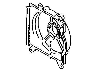 1992 Toyota Corolla Fan Shroud - 16711-16140