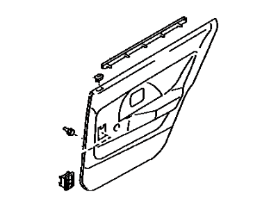 Toyota 67630-1A640-03 Board Sub-Assy, Rear Door Trim, RH