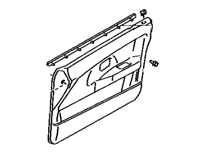 Toyota 67620-1H160-J0 Board Sub-Assy, Front Door Trim, LH